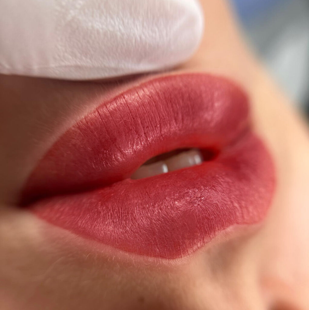 Lip blush treatment by Sympli Beauty in Winchester